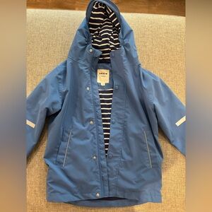 Mini Boden Boys Blue Raincoat - Size 8-9